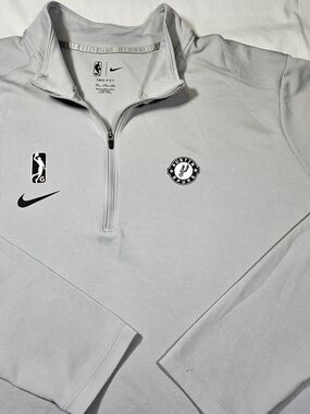 Austin Spurs Nike Dri-Fit Quarter Zip Long Sleeve Pullover 2XL NBA G League Gray